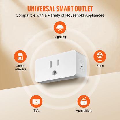 VEVOR 4 Pack Smart Plug, Voice Control Outlet, Remote & Scheduled