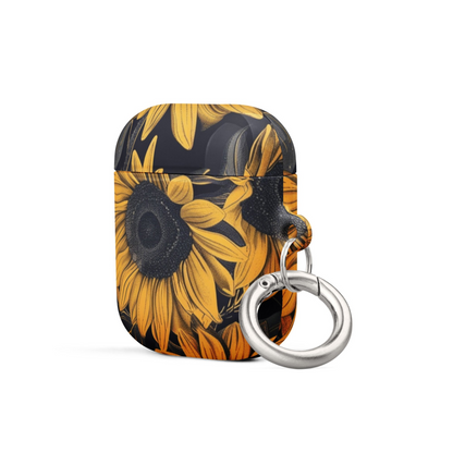 Sunflower Black Case for AirPods