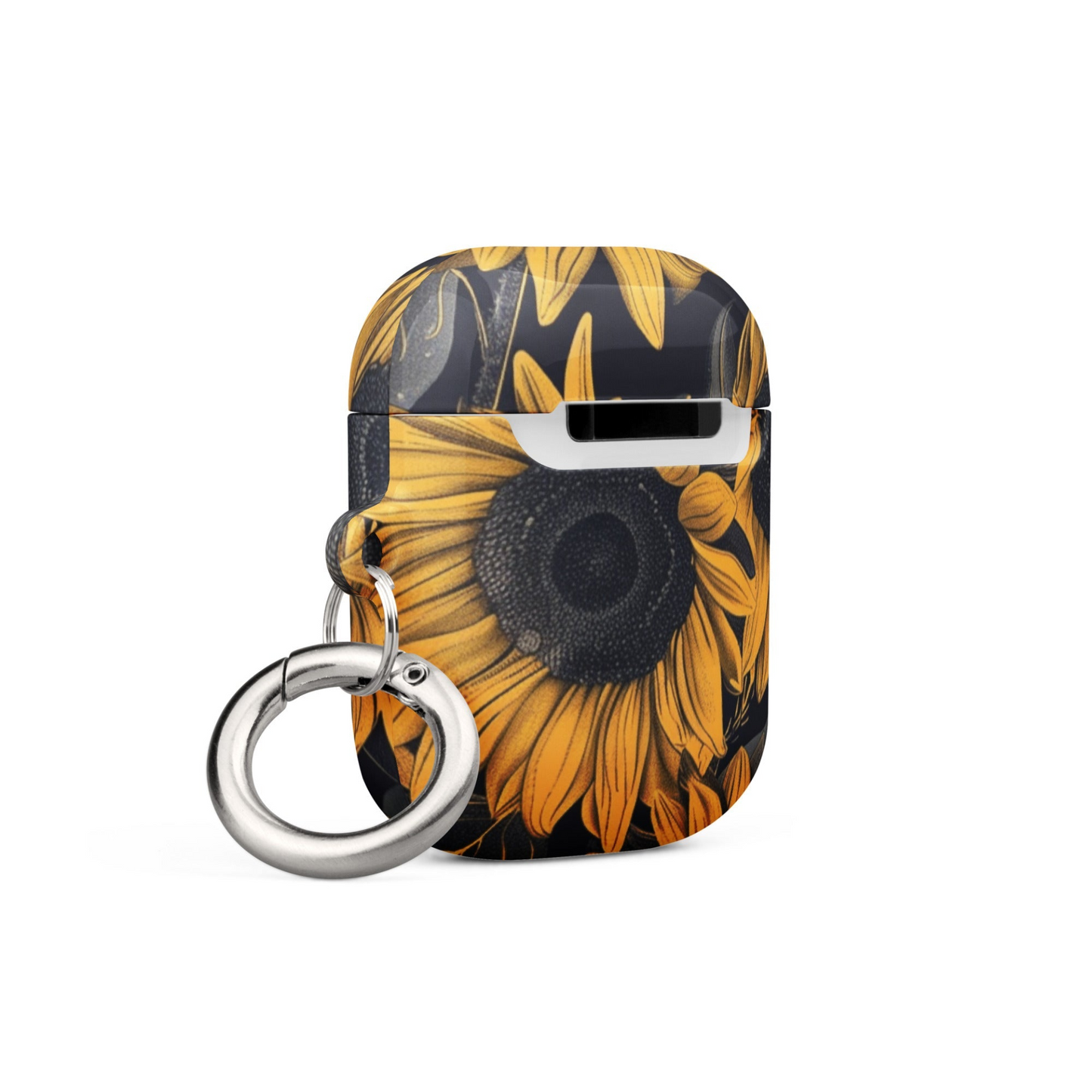 Sunflower Black Case for AirPods