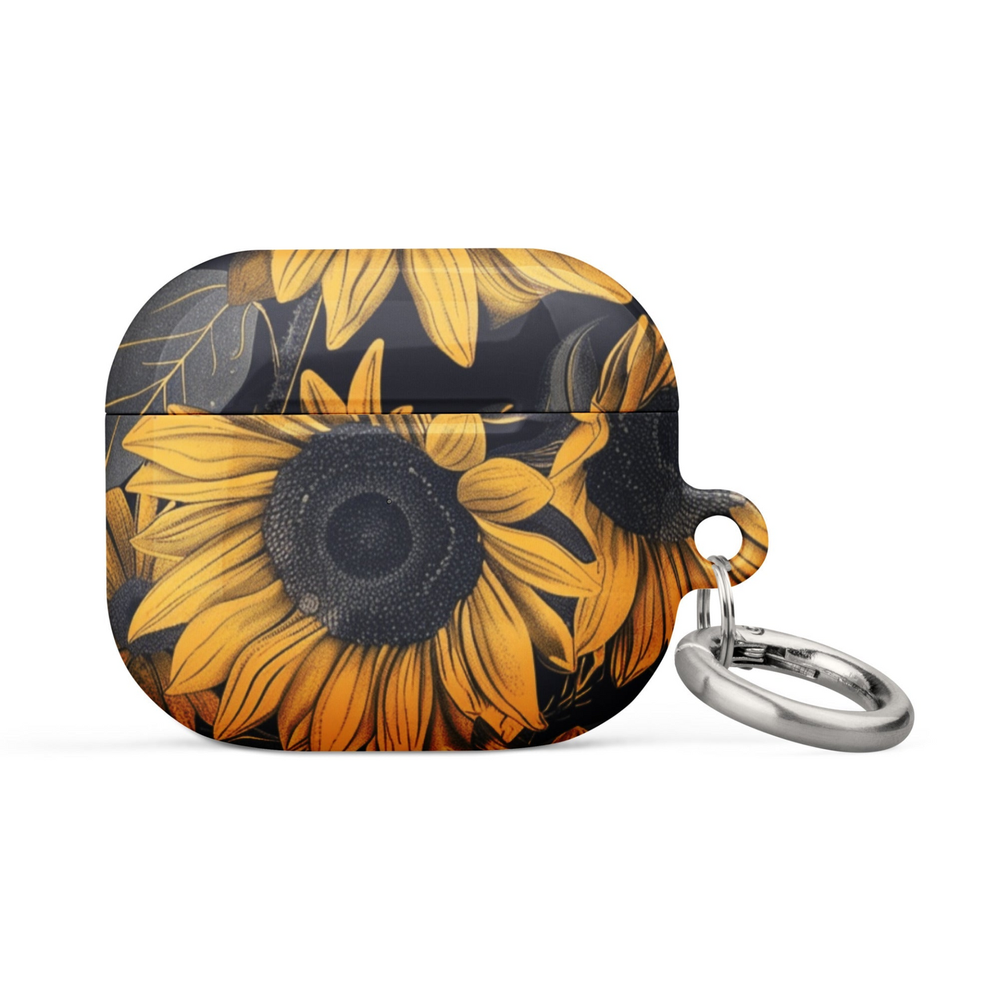 Sunflower Black Case for AirPods