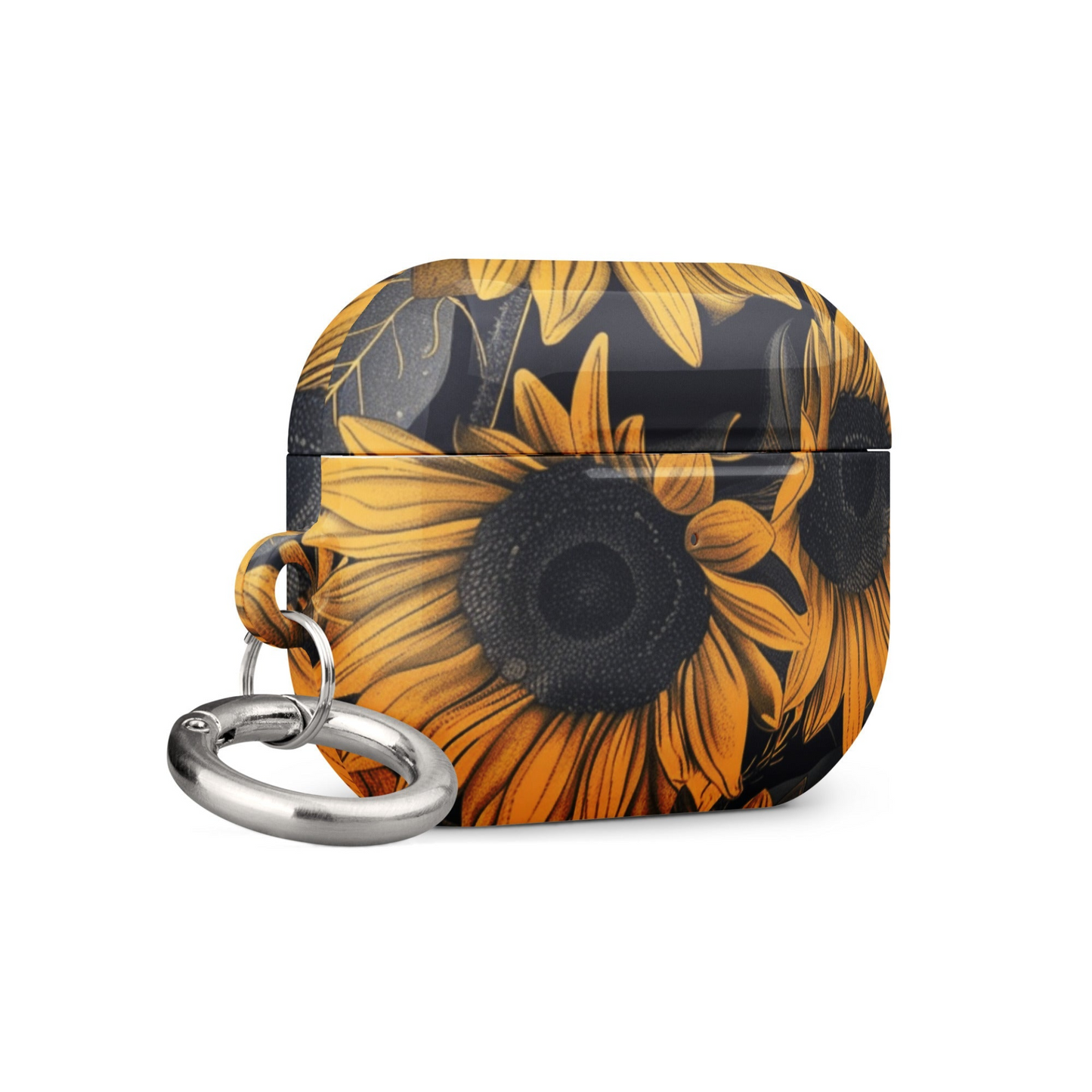 Sunflower Black Case for AirPods