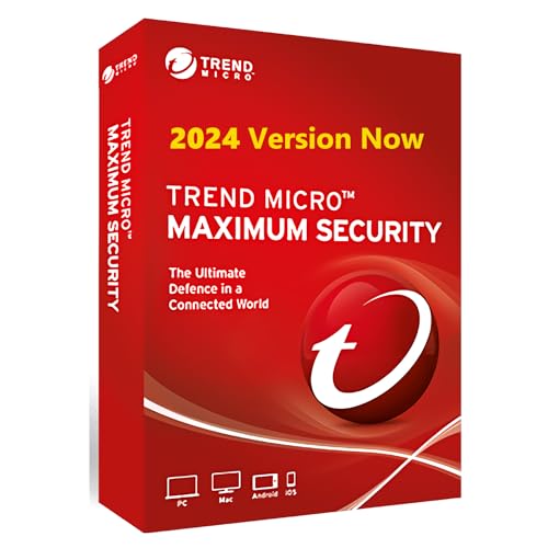 Trend Micro Maximum Security 2023 multi-language for PC, Mac, Android and iOS Product key card Windows 8.1 and 10, 11 (3 devices, 3 years)