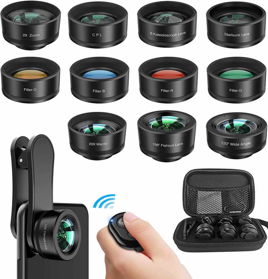 12 in 1 Upgraded Photography Set for iPhone And Any Smartphones