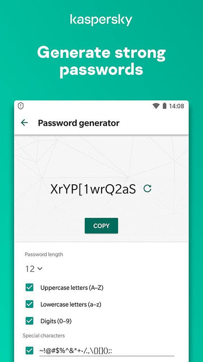 Kaspersky Password Manager | Unlimited Devices | 1 User Account | 1 year | PC/Mac/Android/iOS | Online Code