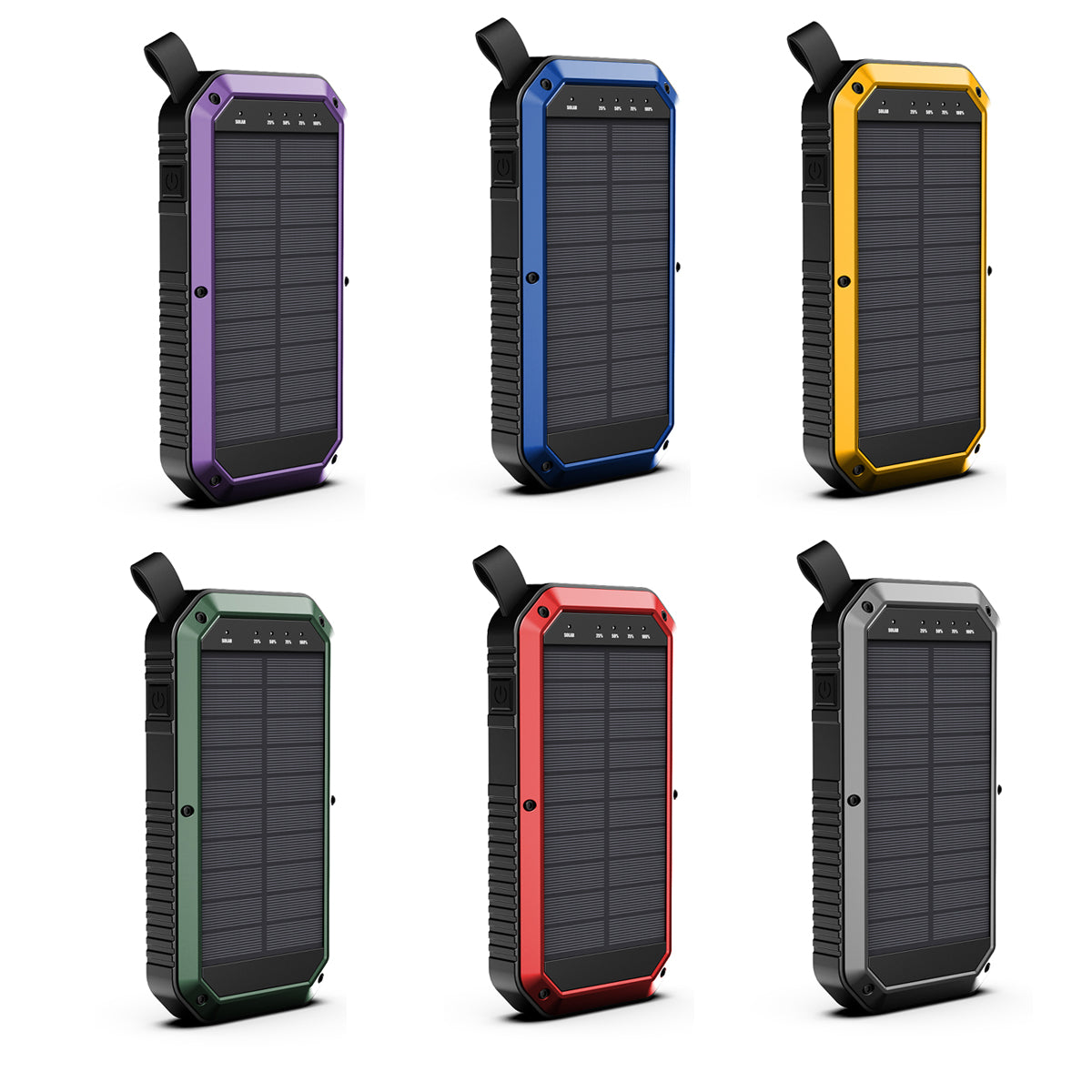 Sun Chaser Mini Solar Powered Wireless Phone Charger 10,000 mAh With LED Flood Light