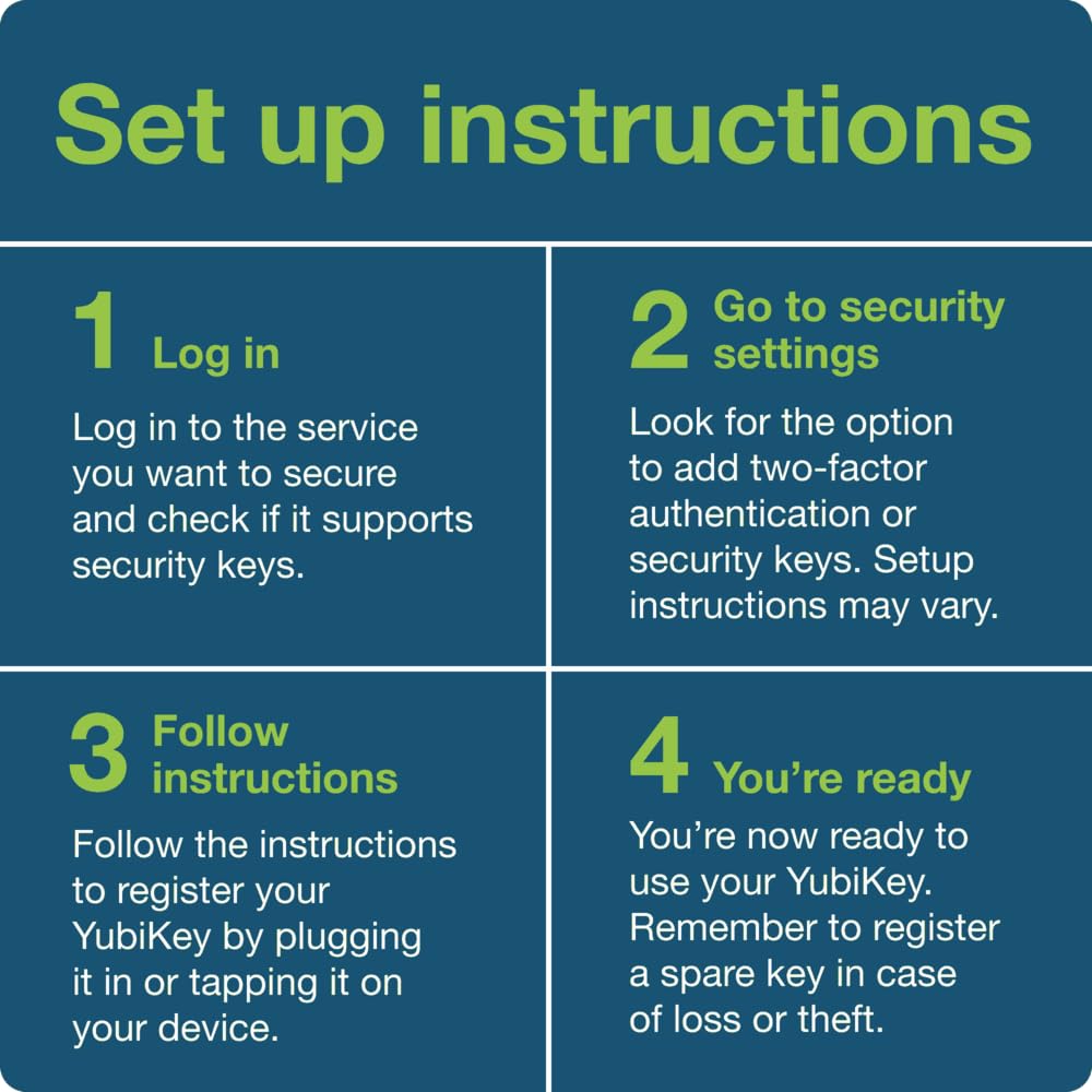 Yubico - YubiKey 5 NFC - Two-Factor authentication (2FA) Security Key, Connect via USB-A or NFC, FIDO Certified - Protect Your Online Accounts